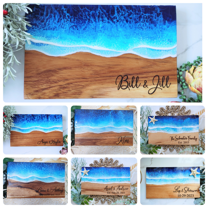 Custom Ocean Cheeseboard - TEAKWOOD - RTS