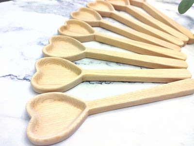 Custom Wood Heart Spoon Blanks for Laser Engraving