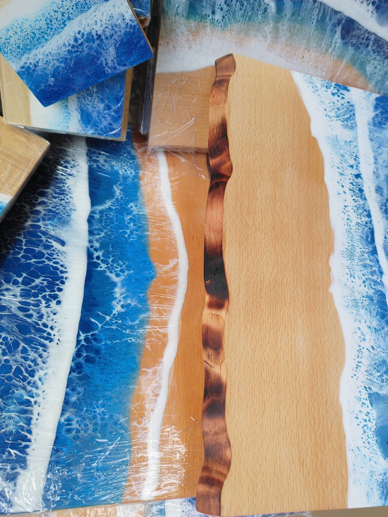 Custom Ocean Cheeseboard - TEAKWOOD - RTS