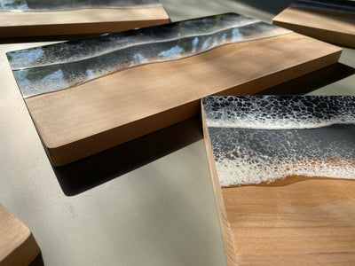 Handcrafted Onyx Wavy Cheeseboards- READY TO SHIP