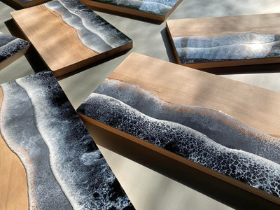 Handcrafted Onyx Wavy Cheeseboards- READY TO SHIP