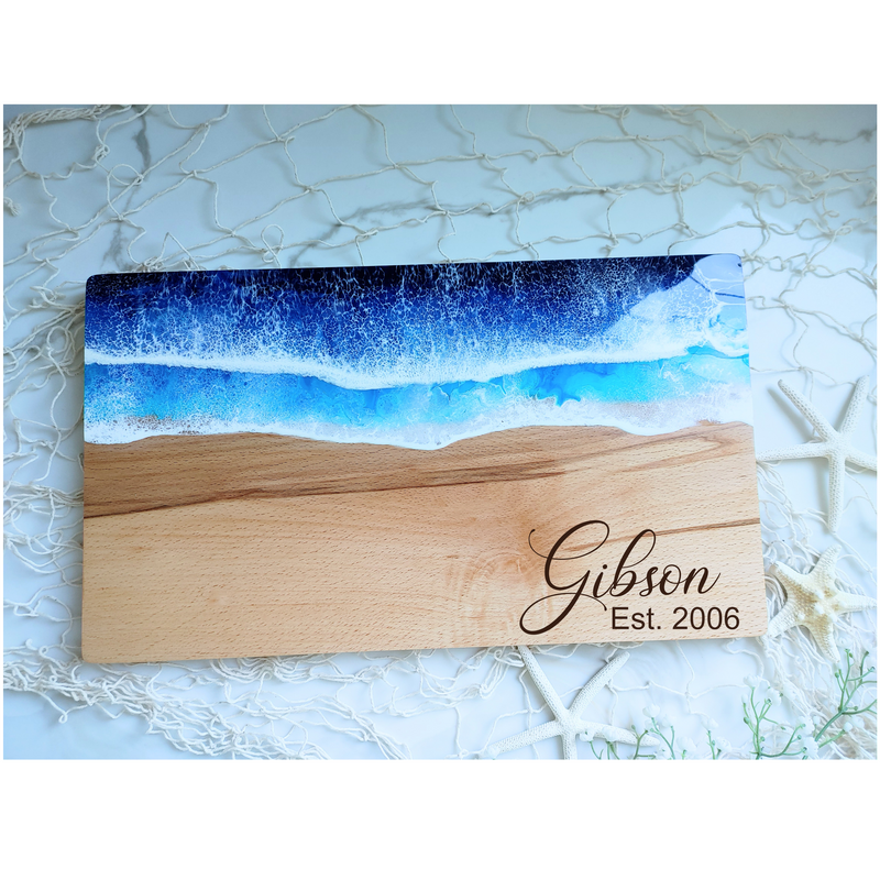 Custom Ocean Cheeseboard - TEAKWOOD - RTS