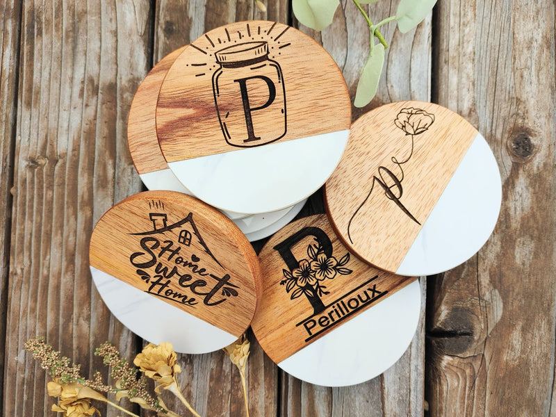 Custom Coaster Blanks - Set of 4 - RTS