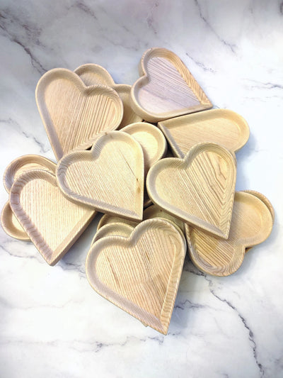 Custom Wood Heart Tray Blank